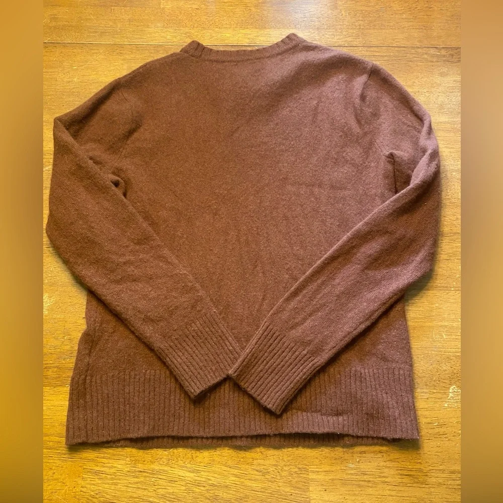 J. Crew Men's Rugged Merino Crewneck Sweater Brown